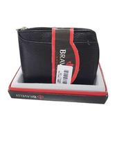 Carteira Masculina De Couro Ziper Porta cartão Bravelly 335-01