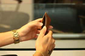 Carteira Masculina Elegante LeBlanc Café-Em Couro Legítimo