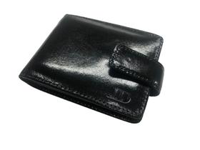 Carteira Masculina em Couro com Fecho porta moedas cartões cnh Rg 415 - LEATHER DIVINE