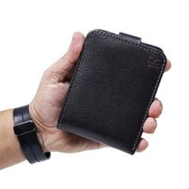 Carteira masculina em couro legitimo porta cartao romoro
