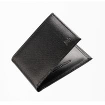 Carteira Masculina em Couro Legítimo Preto Cor:Preto Carteira Masculina em Couro Legítimo Preto Cor:Preto