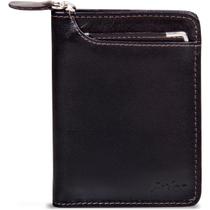 Carteira masculina em couro premium café com zíper bíblia Carteira masculina em couro premium café com zíper bíblia