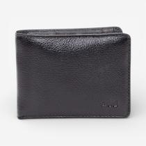 Carteira Masculina Em Couro Preto
