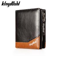 Carteira Masculina Estilo Europeia Alto Padrão Em Couro PU Kingdushi