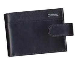 Carteira masculina fasolo couro porta cheques k601 preta