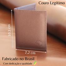 Carteira Masculina Feminina Slim Mini Couro - BRASILE