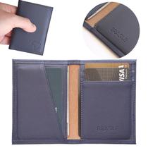 Carteira Masculina Feminina Slim Mini Couro Marca BRASILE Atacado Fabrica Revenda