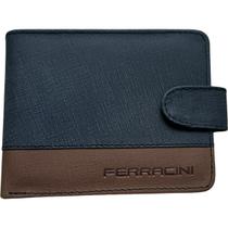 Carteira Masculina Grande Couro Relevo Botão Clássica Cf387c Ferracini Carteira Masculina Grande Couro Relevo Botão Clássica Cf387c Ferracini