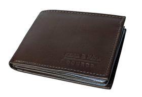 Carteira Masculina Grande Em Couro Porta Cheque Dinheiro Moedas Classica