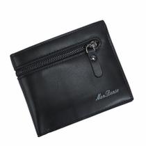 Carteira Masculina Lisa com Zíper na Frente Carteira Masculina Lisa com Zíper na Frente