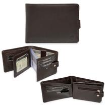Carteira Masculina Luxo Couro Premium Caixa Presente Premium
