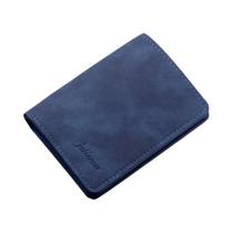 Carteira Masculina Minima - Fina, Vertical, em Couro PU - Porta Cartões e Moedas