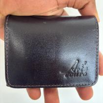 Carteira Masculina Original Slim Couro Porta Cartão e CNH Marrom