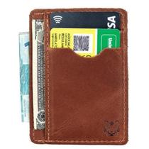 Carteira Masculina Pequena Couro Legitimo Porta Cartão de Credito