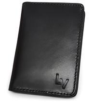 Carteira Masculina Pequena De Couro Slim Porta Cartões Cnh