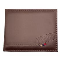 Carteira Masculina Pequena material sintético 3 Cartões CNH RG Proteção RFID Sofisticada