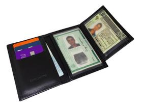 Carteira Masculina Porta Cartão Em Couro Carteira Masculina Porta Cartão Em Couro