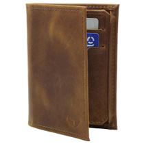 Carteira Masculina Porta Rg Porta Cnh Porta Cartões Em Couro Marrom Claro