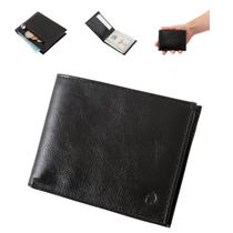 Carteira Masculina Preta em Couro com Porta Cartões Moedas Documentos Cédulas Notas Carteira Masculina Preta em Couro com Porta Cartões Moedas Documentos Cédulas Notas