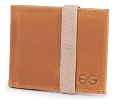 Carteira Masculina Slim Couro Legítimo Pequena Elástico Luxo