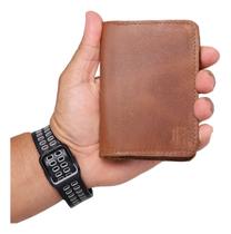 Carteira Masculina Slim Porta Cartao Em Couro Legitimo 013