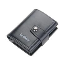 Carteira Masculina Slim RFID Com Clip Mini De Alta Qualidade Para Fotos, Bolsa Curta Masculina