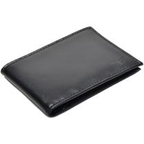 Carteira Masculina Tradicional em Couro Porta Cartão Preto Liso Carteira Masculina Tradicional em Couro Porta Cartão Preto Liso