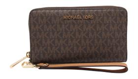 Carteira Michael Kors Jet Set Travel Multifuncional Brown Acorn