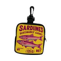 Carteira Mini Colorida Com Estampa De Lata De Sardinha, Porta-Moedas Com Zíper E Porta-Cartões Para