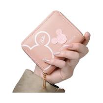 Carteira Mini De Desenho Animado Fofa Para Mulheres, Grande Capacidade, Portátil, Bolsa De Moedas