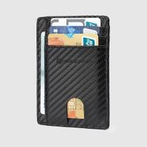 Carteira Minimalista Swissport Porta Cartões Dinheiro CNH Com Bloqueio RFID