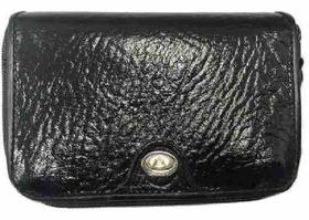 Carteira Mitty Em Couro Com Ziper Preto - Z1 Carteira Mitty Em Couro Com Ziper Preto - Z1