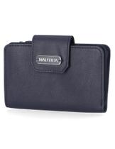 Carteira Nautica Close Reach de material vegano RFID Indigo para mulheres