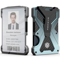 Carteira Oaridey Minimalist Slim Alumínio com Bloqueio RFID Carteira Oaridey Minimalist Slim Alumínio com Bloqueio RFID