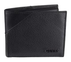 Carteira Passcase Guess de Couro para Homens - Preta com Bloqueio RFID Carteira Passcase Guess de Couro para Homens - Preta com Bloqueio RFID