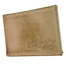 Carteira Pequena De Couro Porta Cartão Masculina Slim - Bege