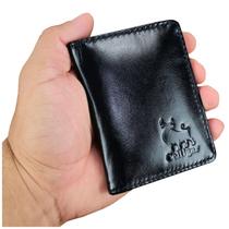 Carteira Pequena Masculina De Couro Porta Cartões CNH Carteira Pequena Masculina De Couro Porta Cartões CNH