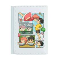 Carteira Ponyos on Cliffs Anime Characters Slim BiFold PU Carteira Ponyos on Cliffs Anime Characters Slim BiFold PU