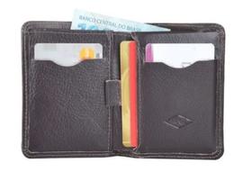 Carteira porta cartão cnh compacta couro masculino MArt 207 Carteira porta cartão cnh compacta couro masculino MArt 207