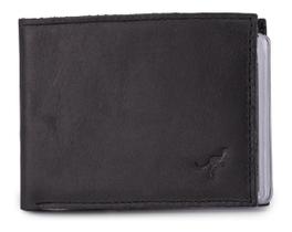 Carteira Porta Cartão Compacta Slim Couro Bovino com plástico