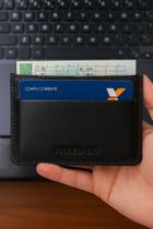 Carteira Porta Cartão Horizontal Super Slim Couro Legítimo