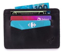 Carteira Porta Cartão para Rg,cnh,cédulas,cartões Couro Bovino