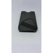 Carteira porta cartão slim impressão 3d portátil preto cinza e branco