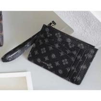 Carteira Porta Cartões Monograma Feminino Lace Lore FZ-3980 Cor:Preto Carteira Porta Cartões Monograma Feminino Lace Lore FZ-3980 Cor:Preto