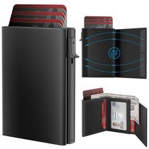Carteira Porta-Cartões Royal Kit Smart Wallet Masculina - Preta