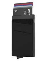Carteira Porta-Cartões VULKIT - Bloqueio RFID - Metal Preto