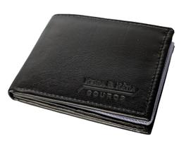 Carteira Porta Cheque Dinheiro Em Couro Legítimo Masculina