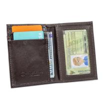Carteira Porta Documento Slim Couro Natural Cnh Rg Carteira Porta Documento Slim Couro Natural Cnh Rg