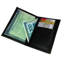 Carteira Porta Documentos Vertical em Sintético Preto Sarroche Carteira Porta Documentos Vertical em Sintético Preto Sarroche