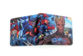 Carteira, porta-moedas, couro, bifold, Groot Galaxy Guardian